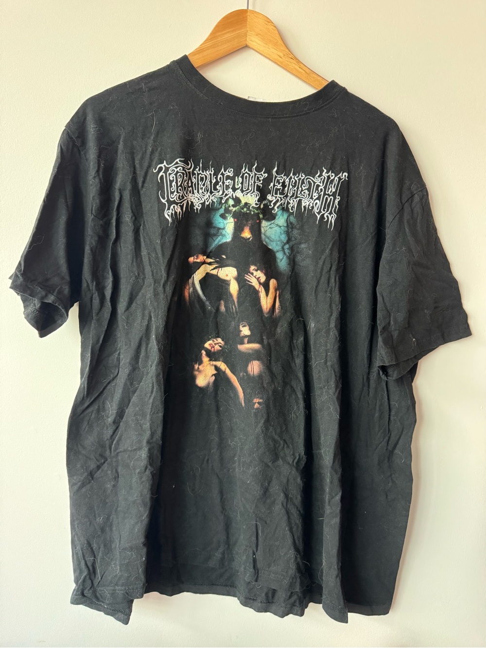 Cradle of Filth Graphic Band T-Shirt Size XXL Black Heavy Metal Baphomet